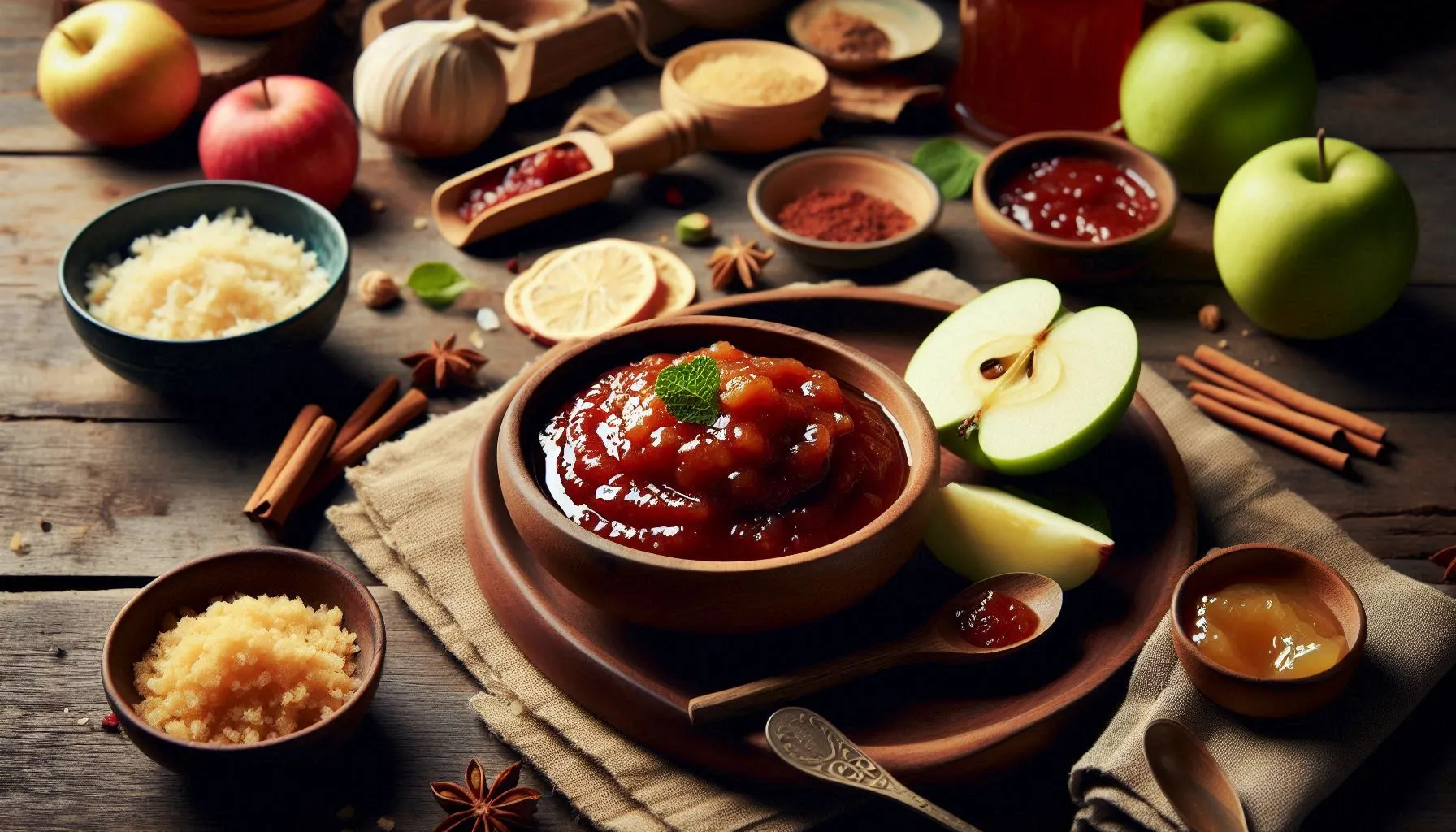 Kaitha Chutney served in a bowl